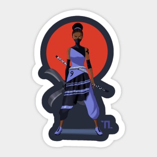 Afro-ninja n°9 Sticker